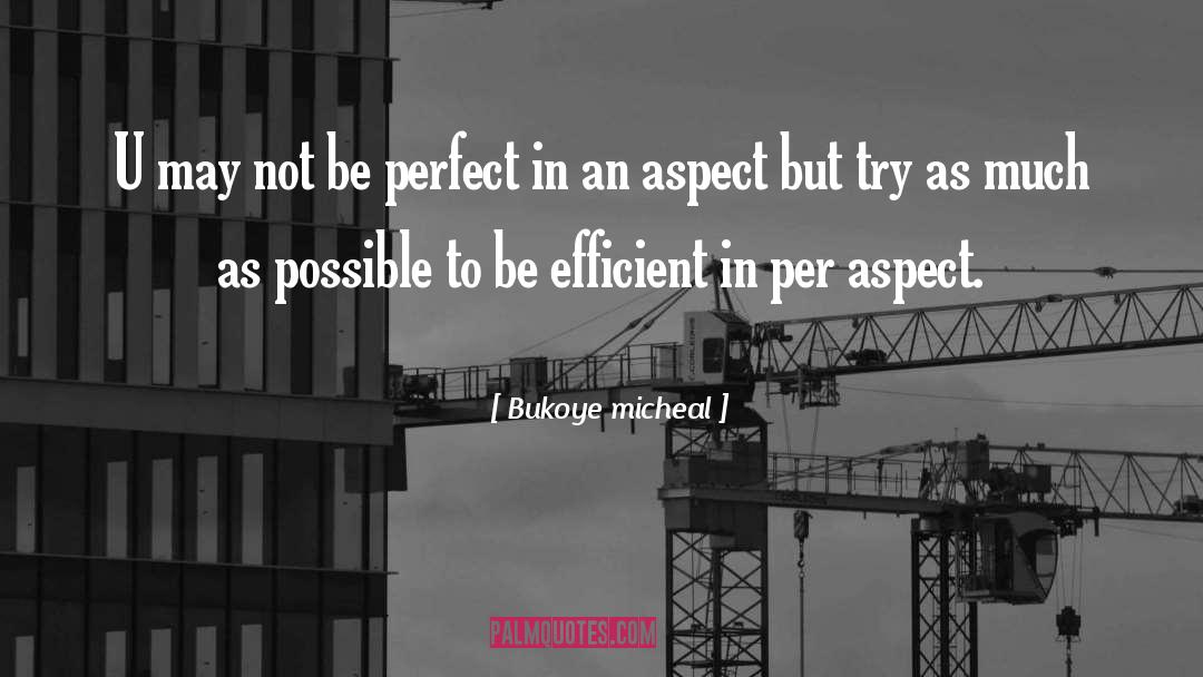 Bukoye Micheal Quotes: U may not be perfect