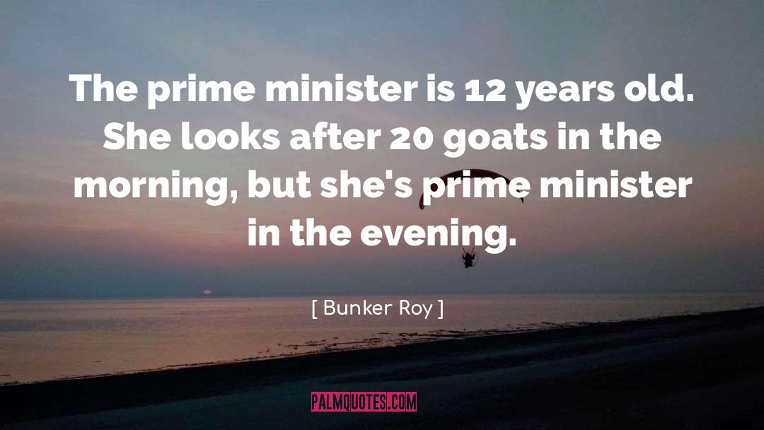 Bunker Roy Quotes: The prime minister is 12