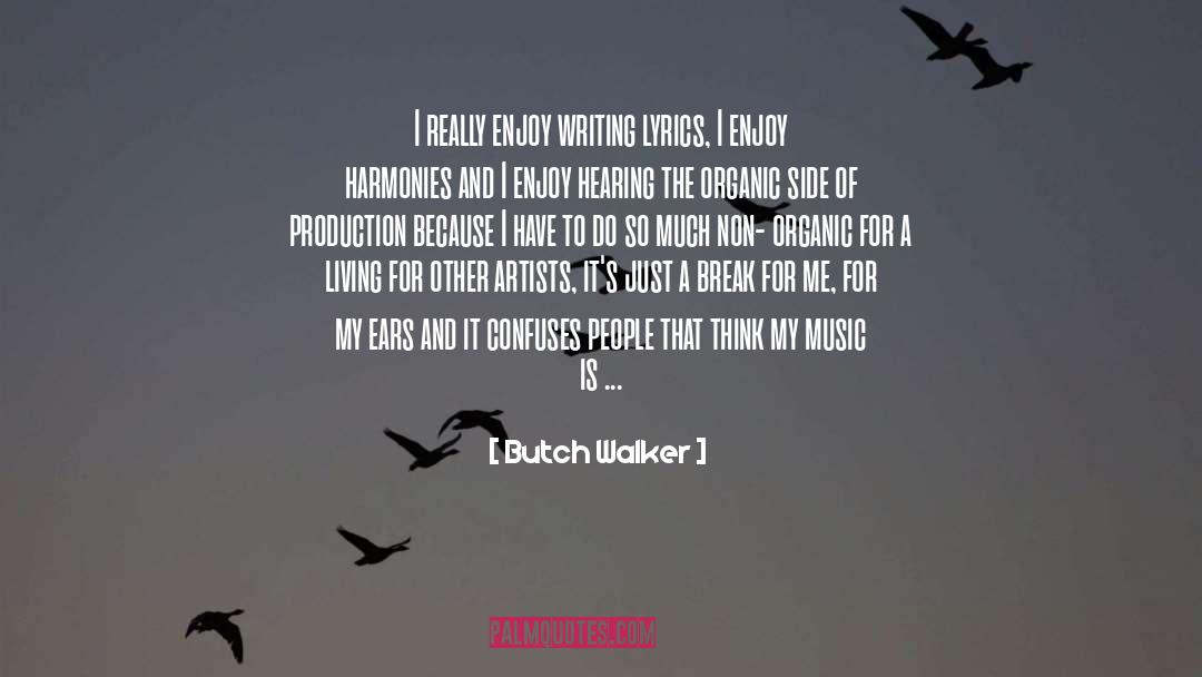 Butch Walker Quotes: I really enjoy writing lyrics,