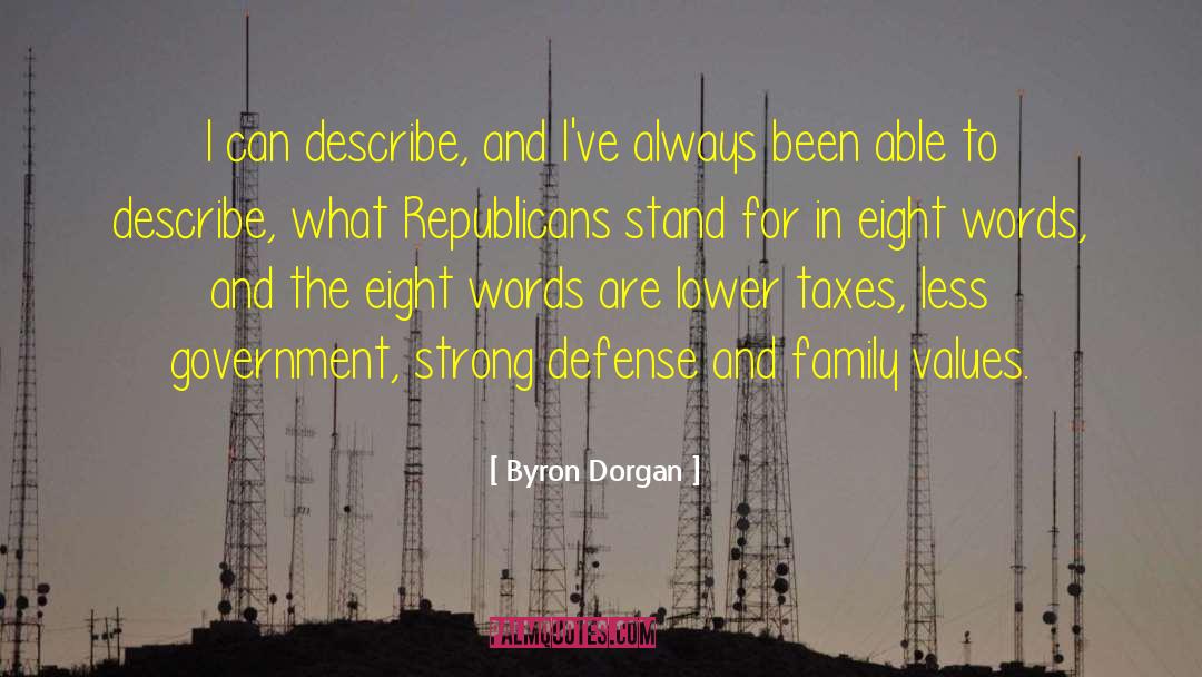 Byron Dorgan Quotes: I can describe, and I've