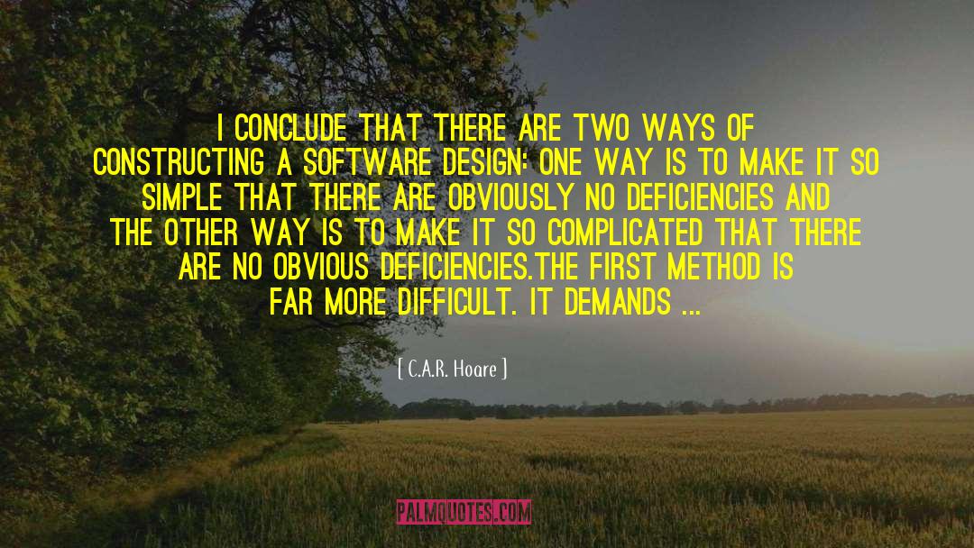 C.A.R. Hoare Quotes: I conclude that there are