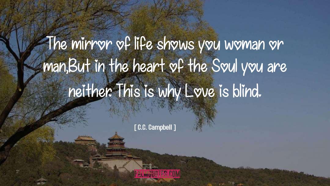 C.C. Campbell Quotes: The mirror of life shows