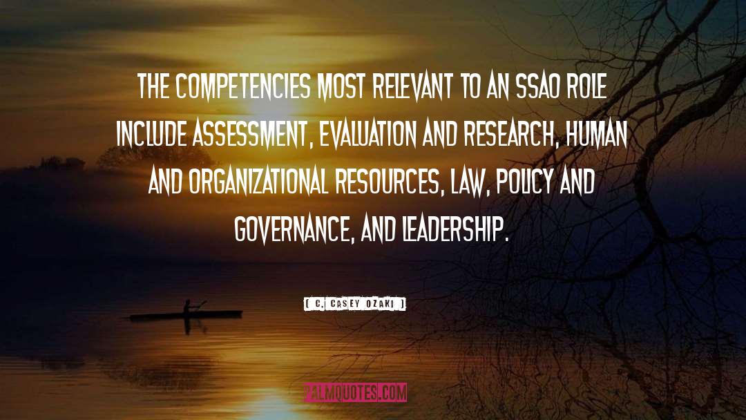 C. Casey Ozaki Quotes: The competencies most relevant to