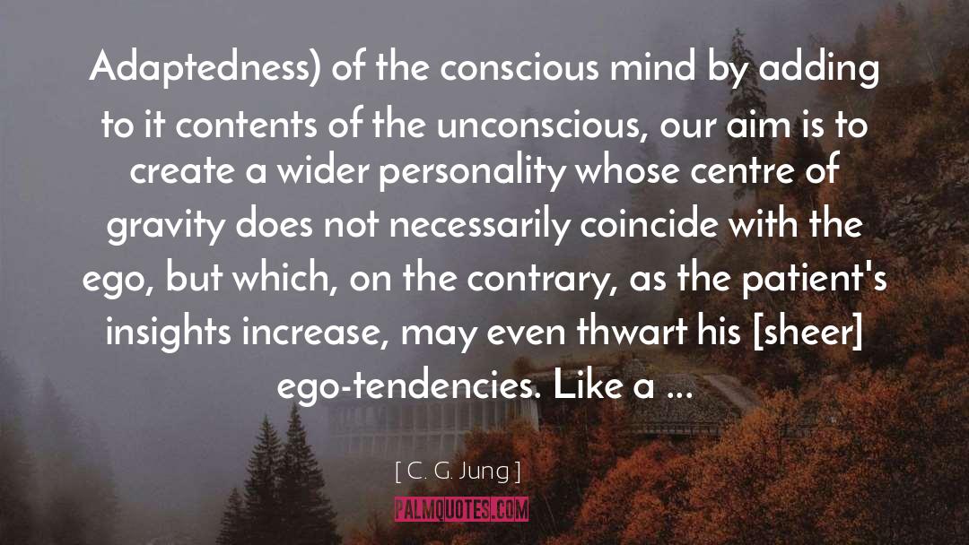 C. G. Jung Quotes: Adaptedness) of the conscious mind