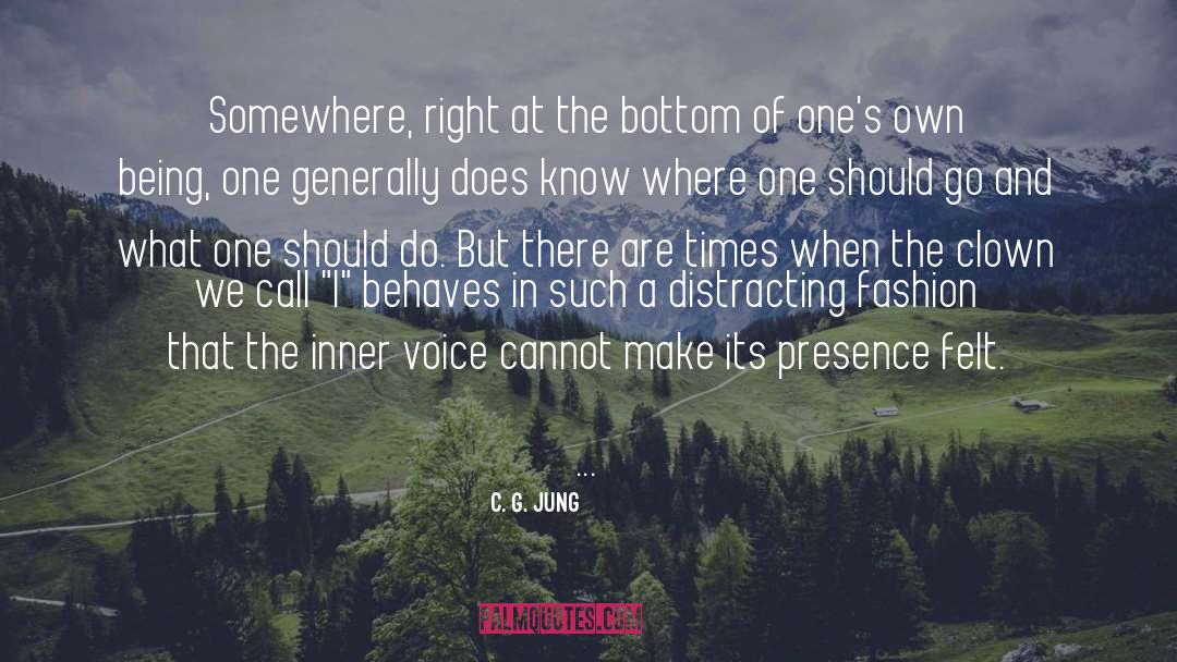C. G. Jung Quotes: Somewhere, right at the bottom