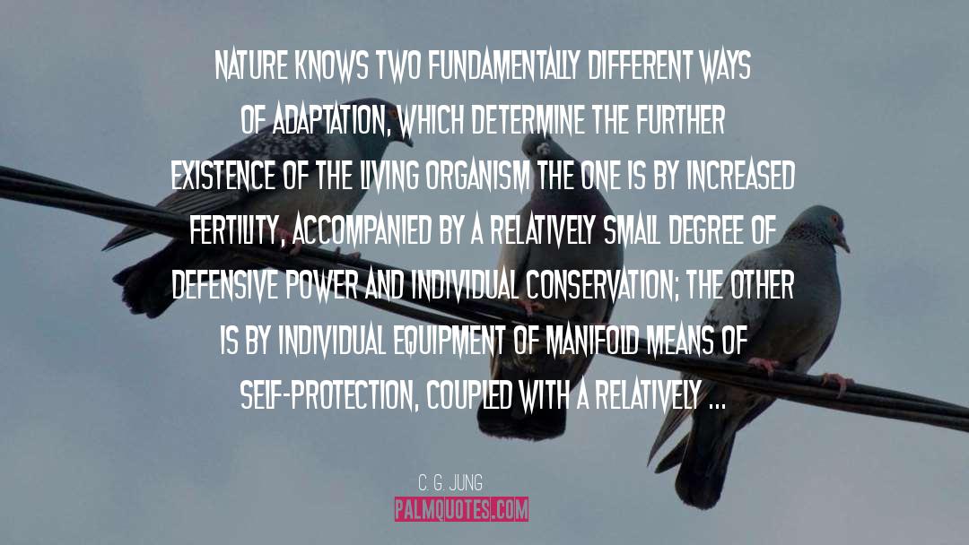 C. G. Jung Quotes: Nature knows two fundamentally different