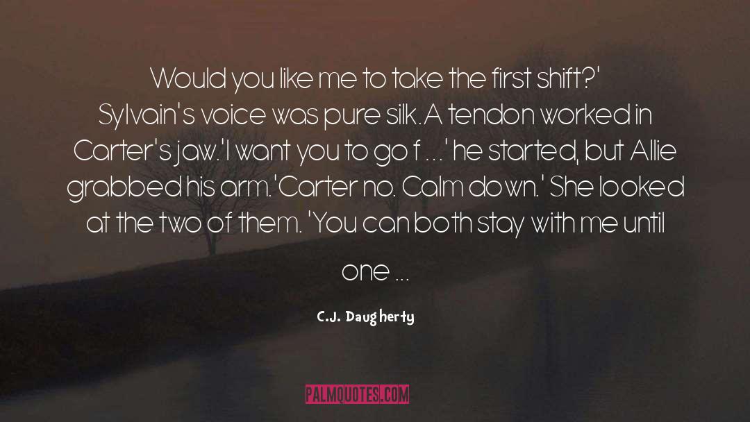 C.J. Daugherty Quotes: Would you like me to