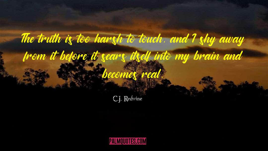 C.J. Redwine Quotes: The truth is too harsh