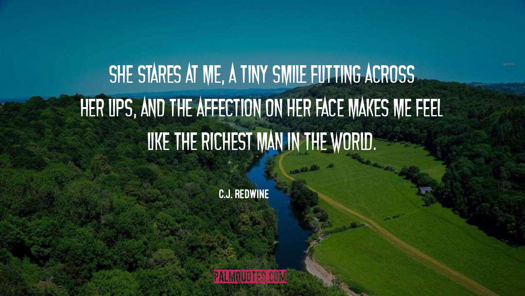 C.J. Redwine Quotes: She stares at me, a