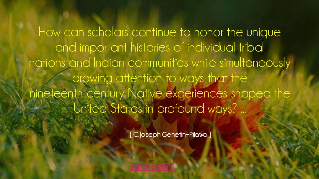 C. Joseph Genetin-Pilawa Quotes: How can scholars continue to