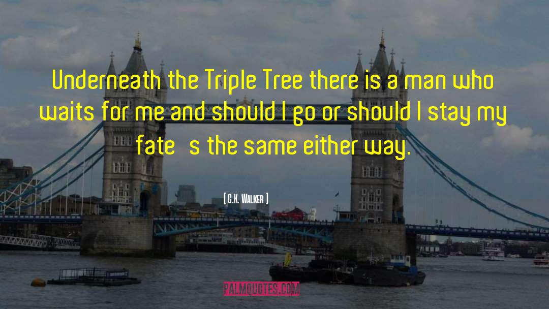 C.K. Walker Quotes: Underneath the Triple Tree there