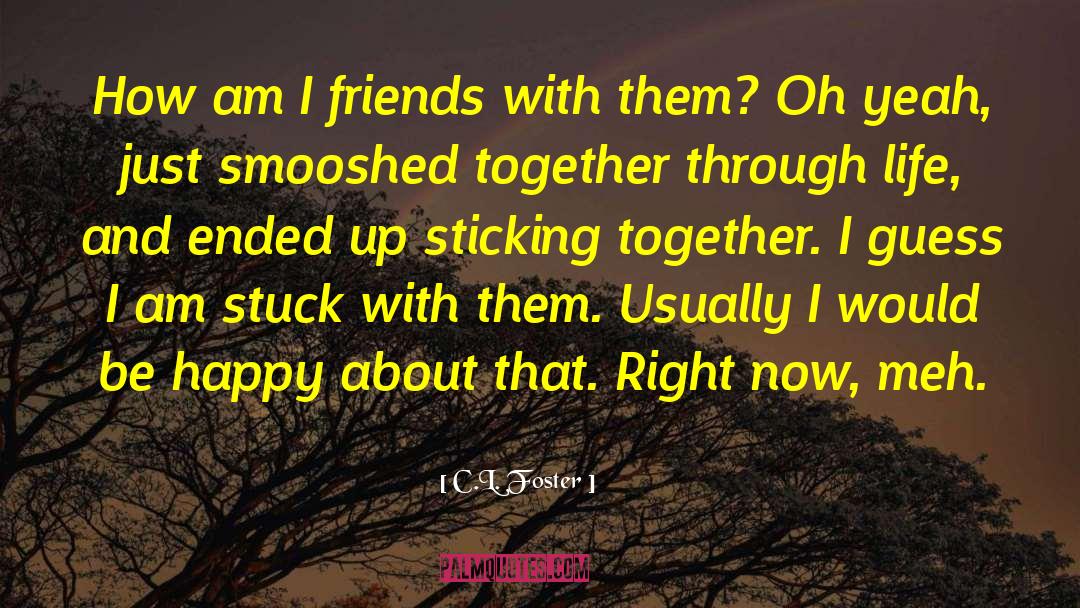 C.L. Foster Quotes: How am I friends with