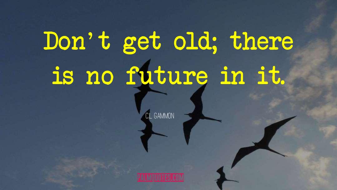 C.L. Gammon Quotes: Don't get old; there is