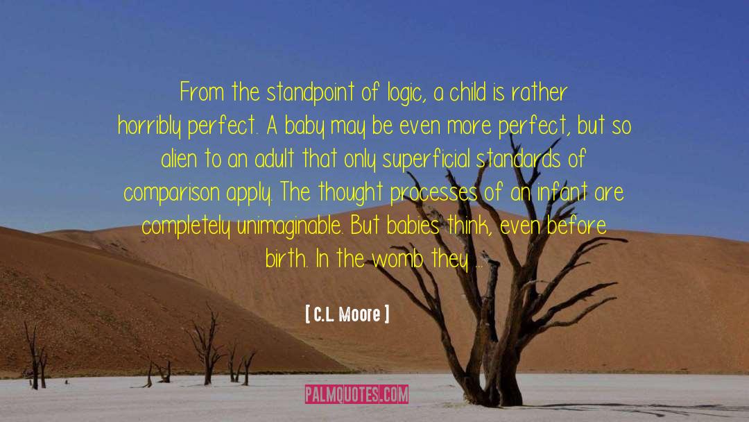 C.L. Moore Quotes: From the standpoint of logic,