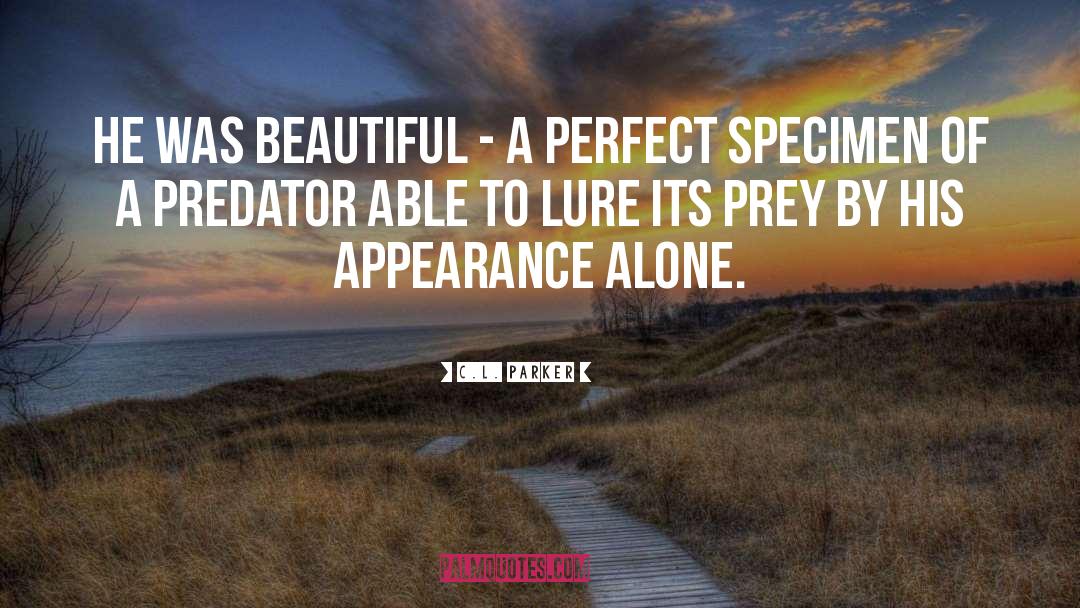 C.L. Parker Quotes: He was beautiful - a