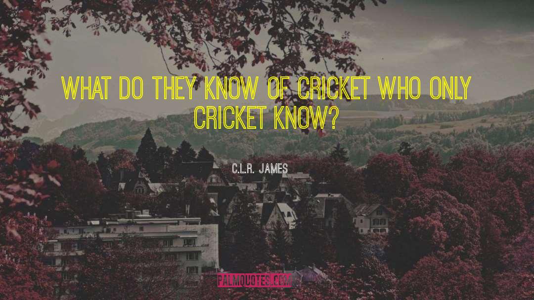 C.L.R. James Quotes: What do they know of