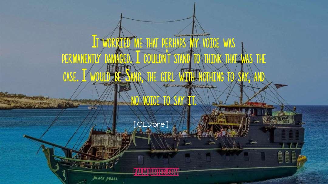 C.L.Stone Quotes: It worried me that perhaps