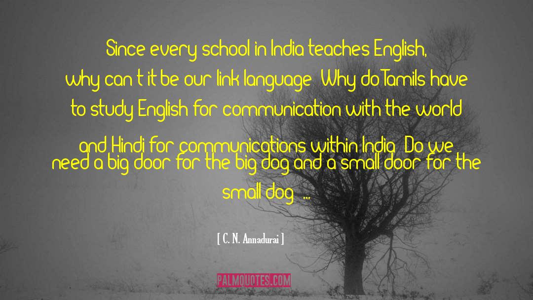 C. N. Annadurai Quotes: Since every school in India