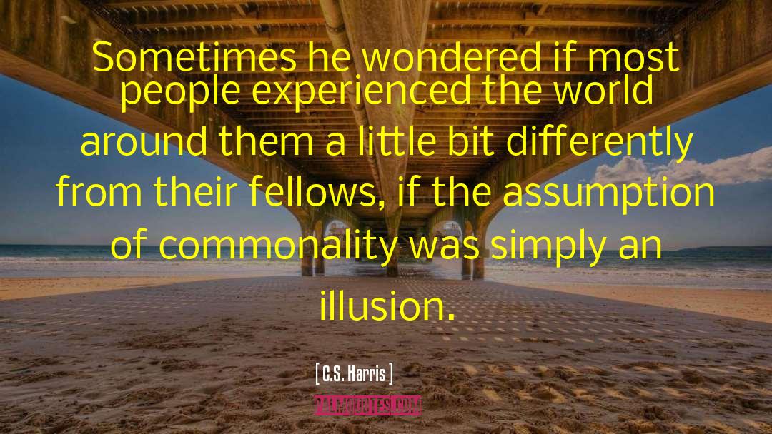 C.S. Harris Quotes: Sometimes he wondered if most