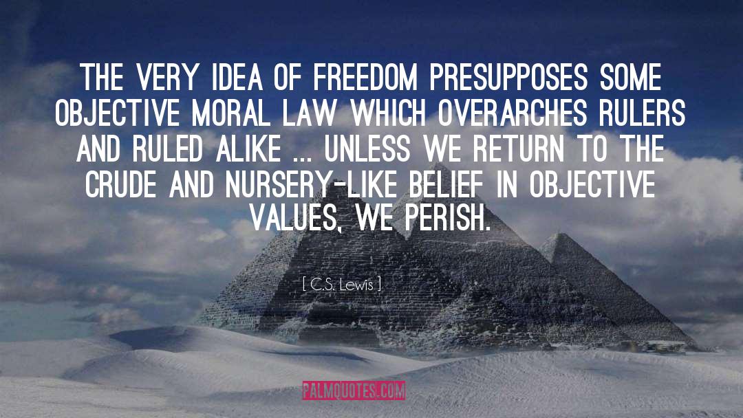 C.S. Lewis Quotes: The very idea of freedom