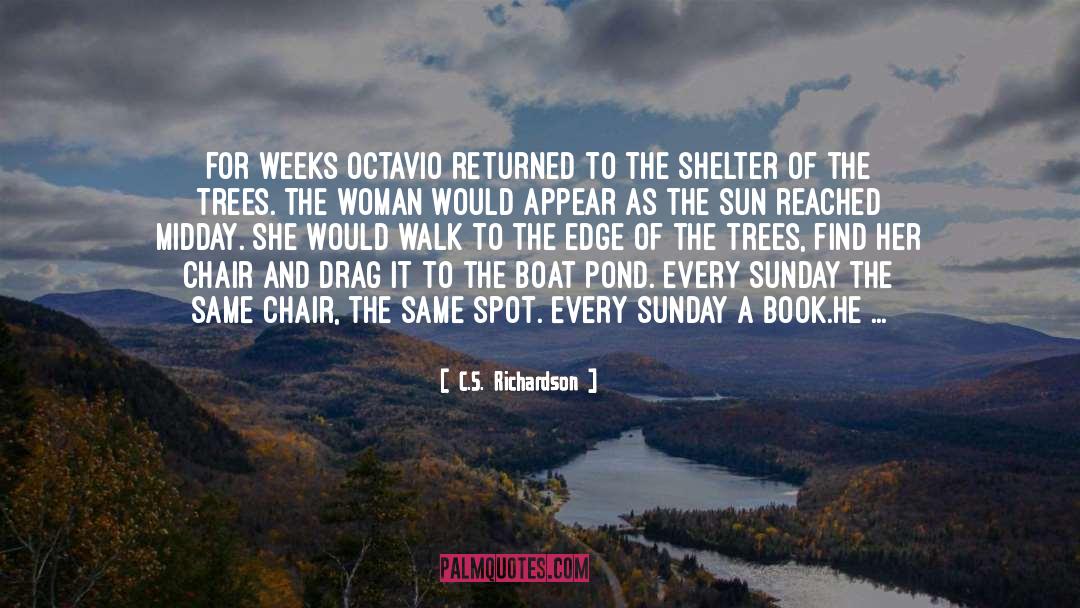 C.S. Richardson Quotes: For weeks Octavio returned to