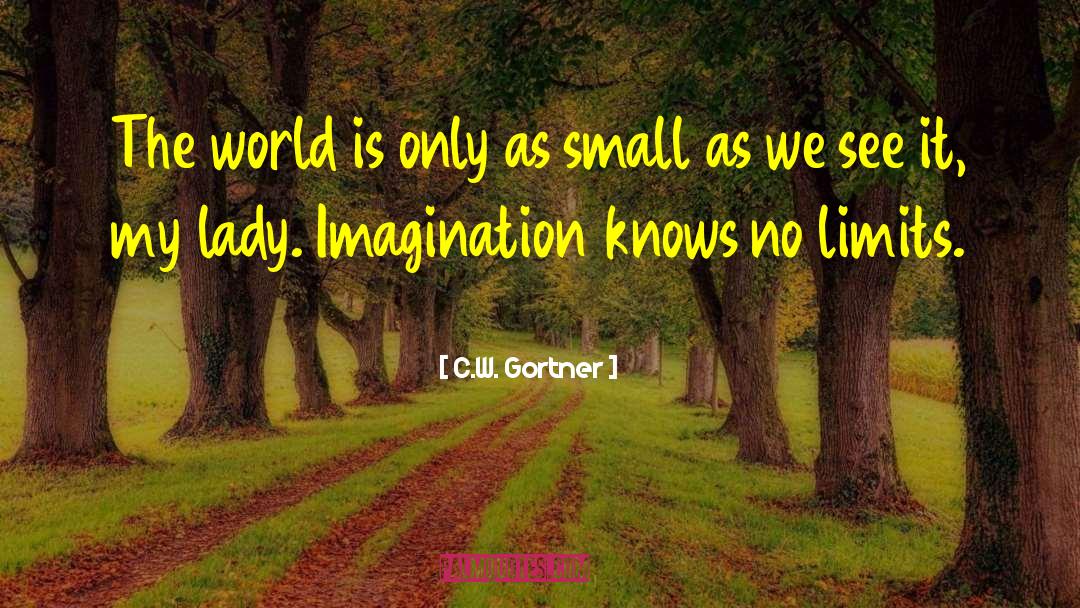 C.W. Gortner Quotes: The world is only as