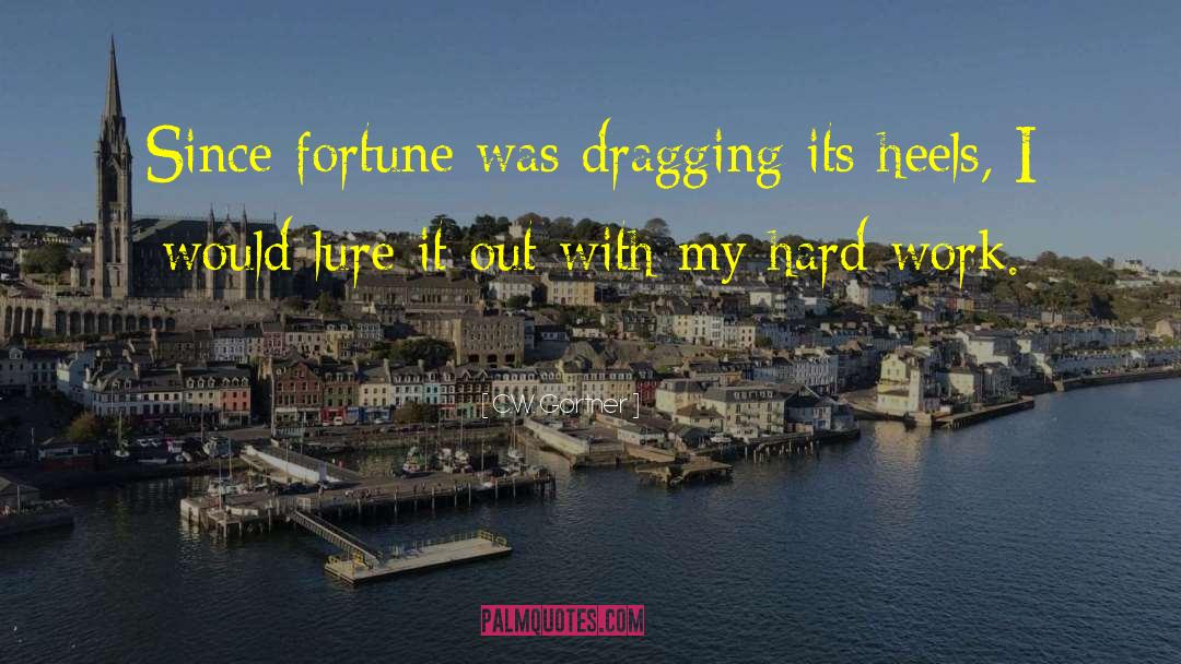 C.W. Gortner Quotes: Since fortune was dragging its