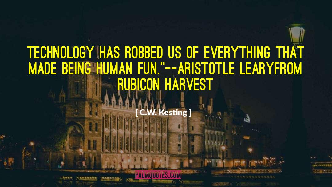 C.W. Kesting Quotes: Technology has robbed us of