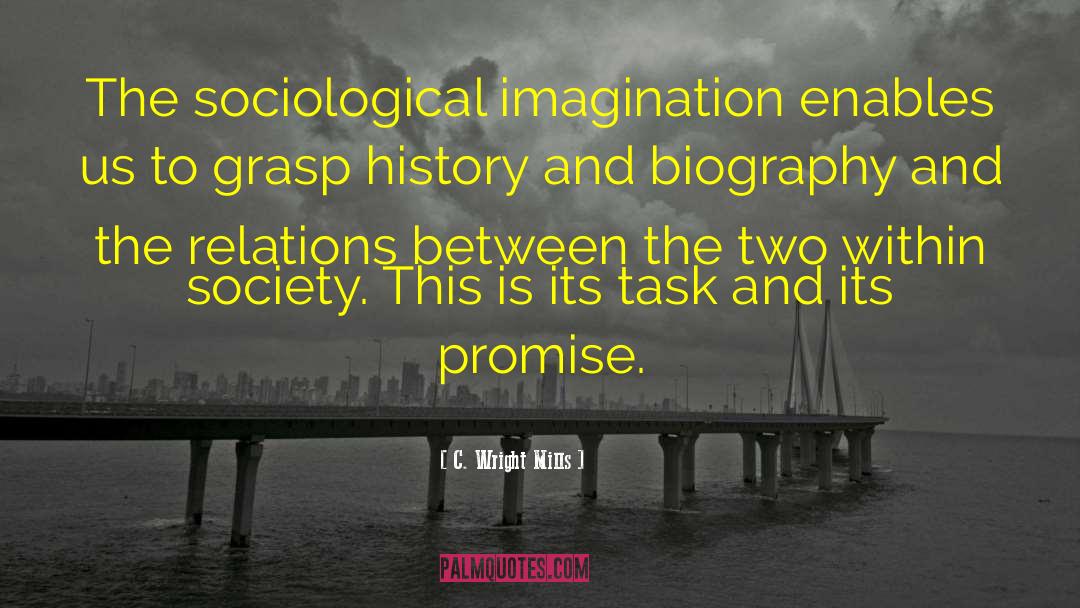 C. Wright Mills Quotes: The sociological imagination enables us