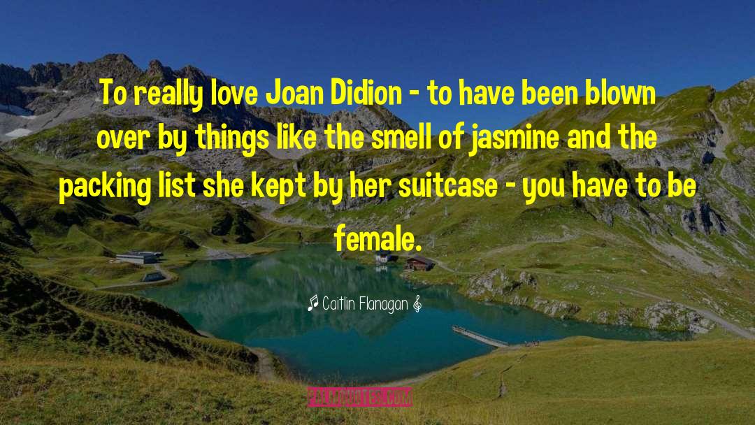 Caitlin Flanagan Quotes: To really love Joan Didion