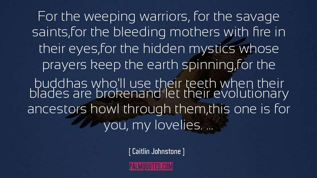 Caitlin Johnstone Quotes: For the weeping warriors, for