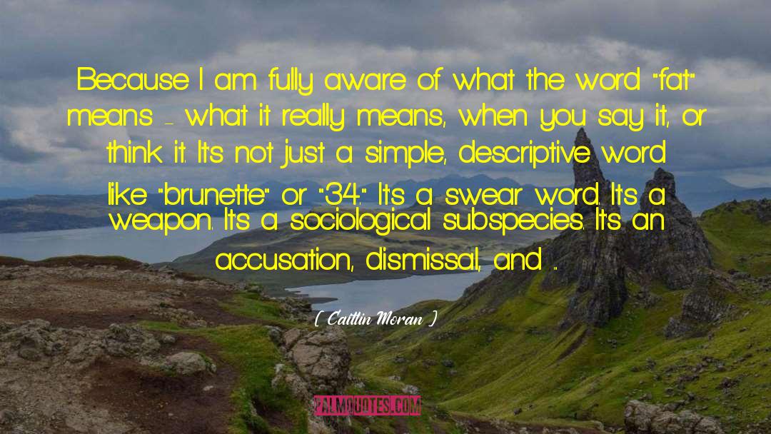 Caitlin Moran Quotes: Because I am fully aware