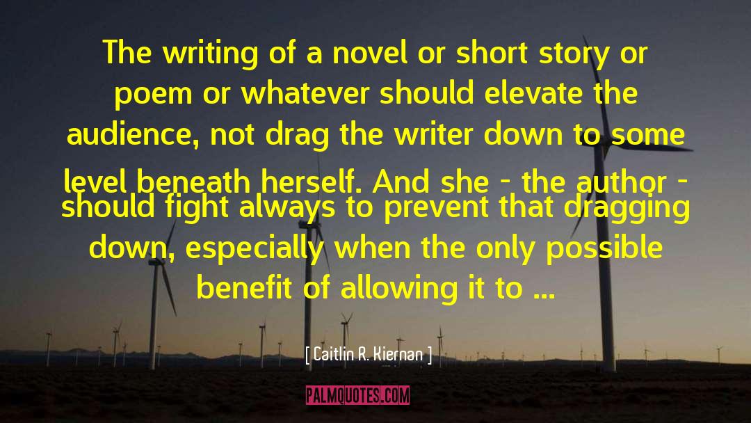 Caitlin R. Kiernan Quotes: The writing of a novel
