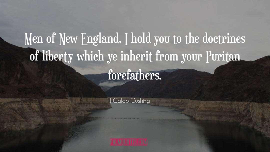 Caleb Cushing Quotes: Men of New England, I