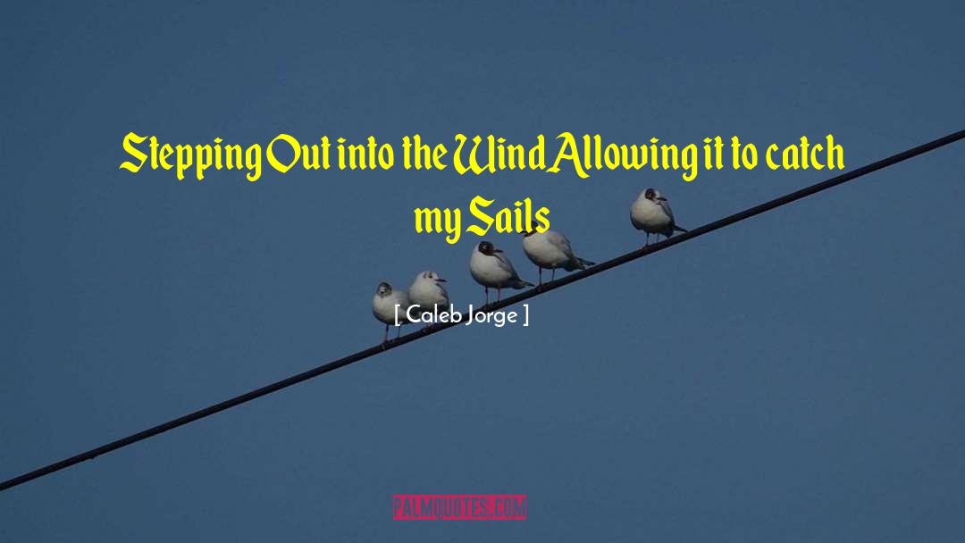 Caleb Jorge Quotes: Stepping Out into the Wind<br