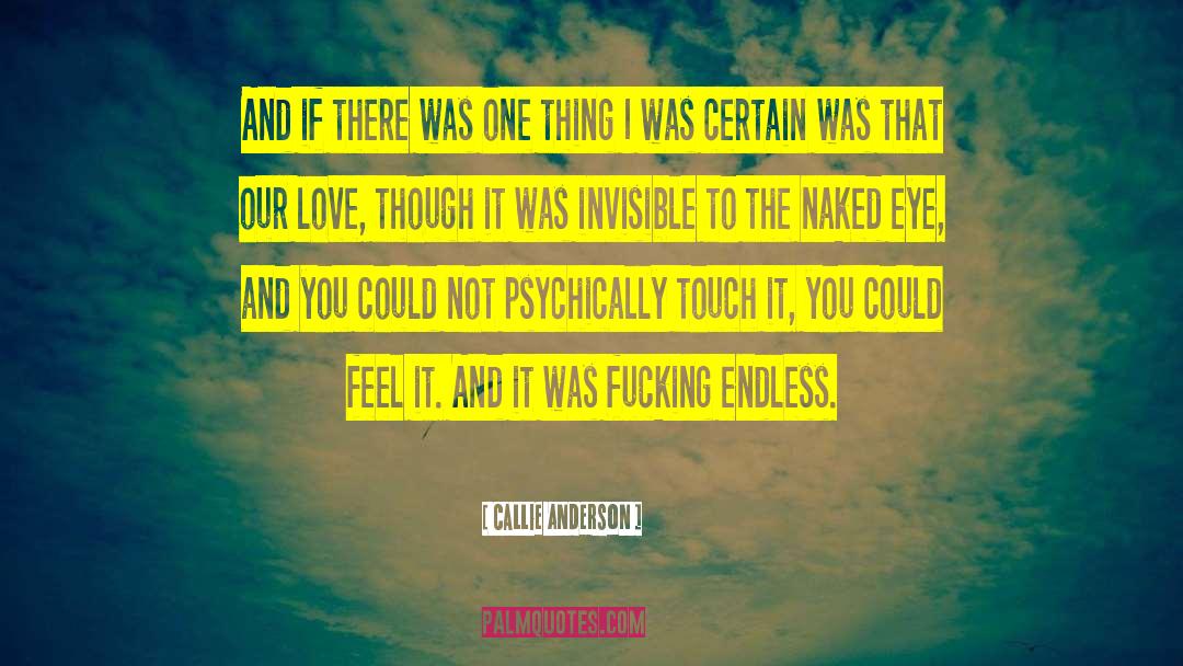 Callie Anderson Quotes: And if there was one