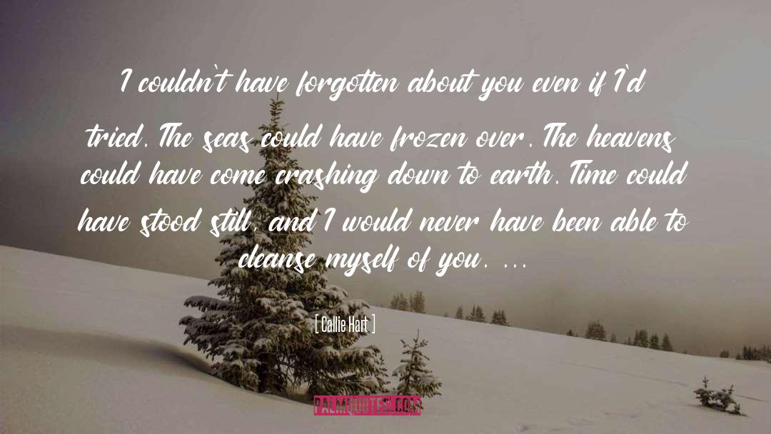 Callie Hart Quotes: I couldn't have forgotten about