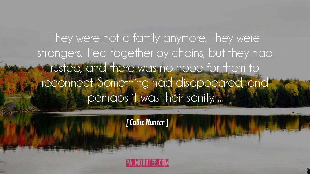 Callie Hunter Quotes: They were not a family