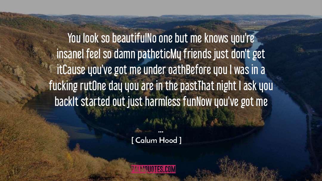 Calum Hood Quotes: You look so beautiful<br />No