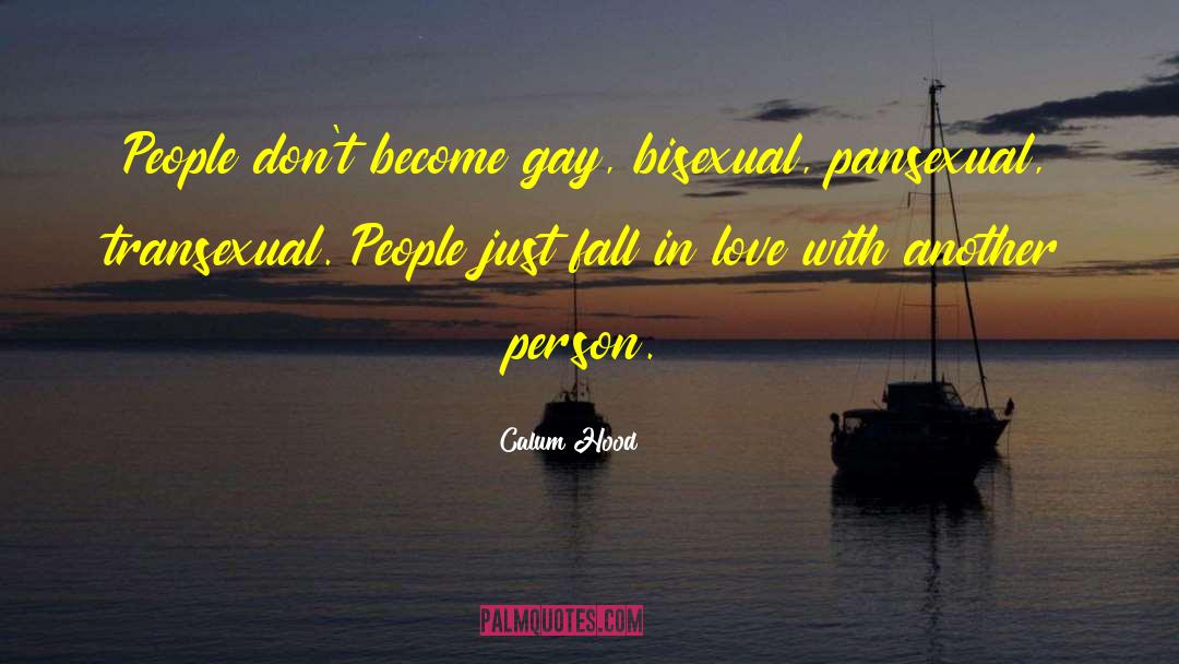 Calum Hood Quotes: People don't become gay, bisexual,