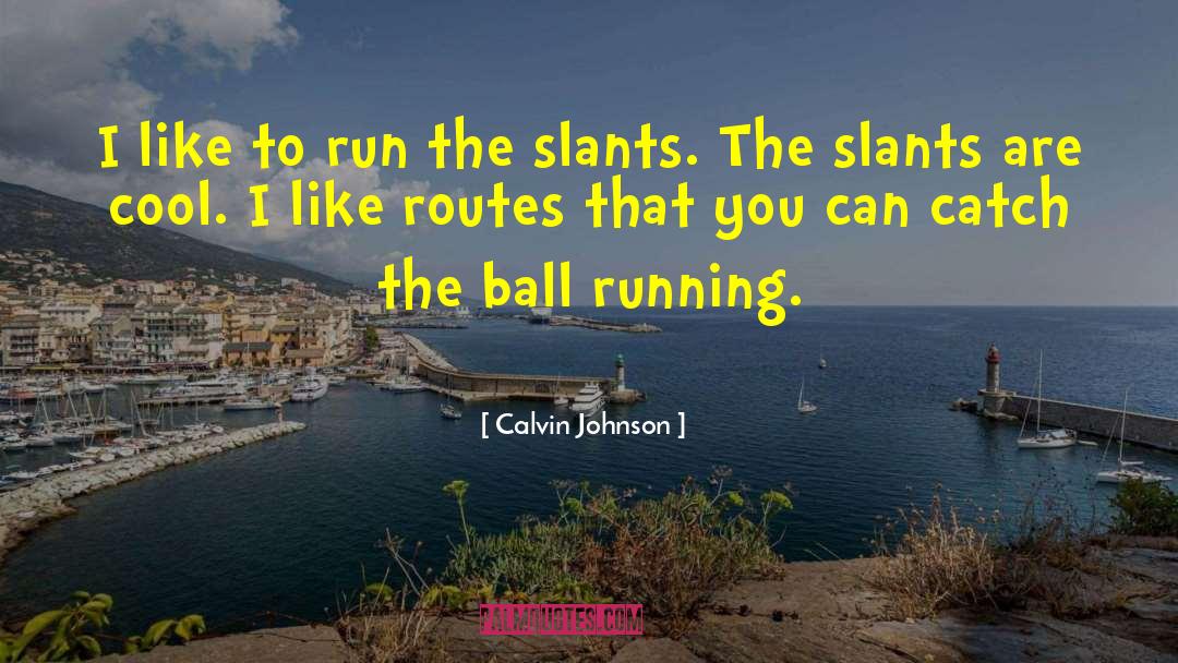 Calvin Johnson Quotes: I like to run the