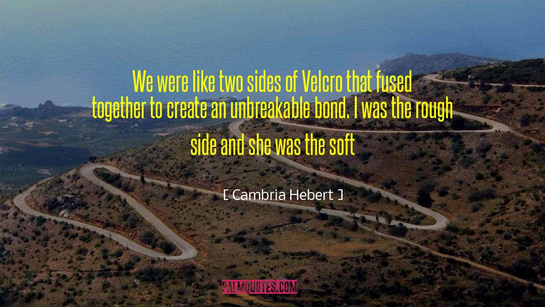 Cambria Hebert Quotes: We were like two sides
