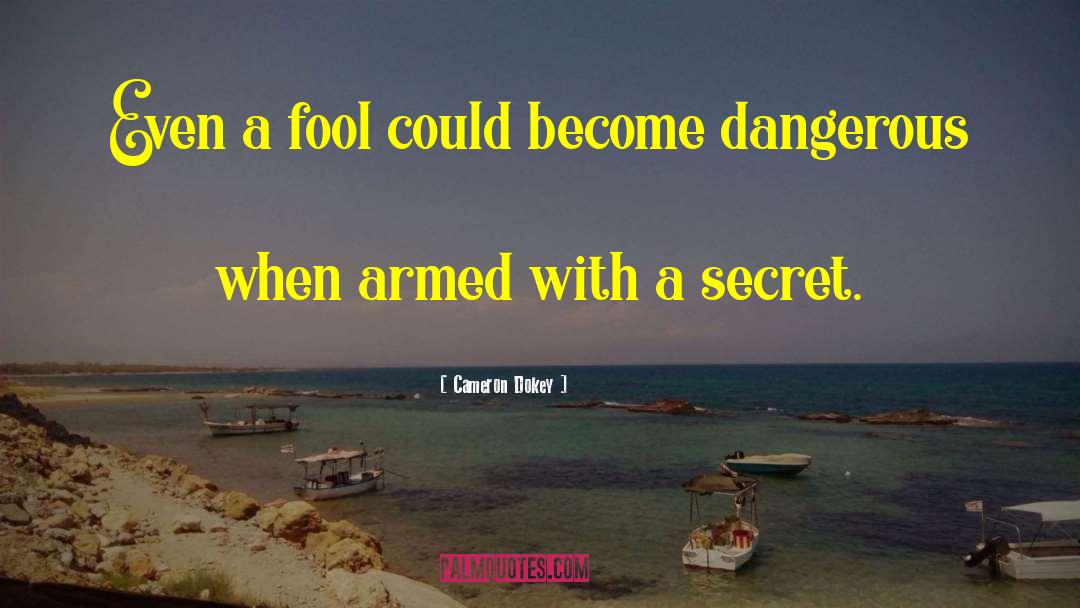 Cameron Dokey Quotes: Even a fool could become