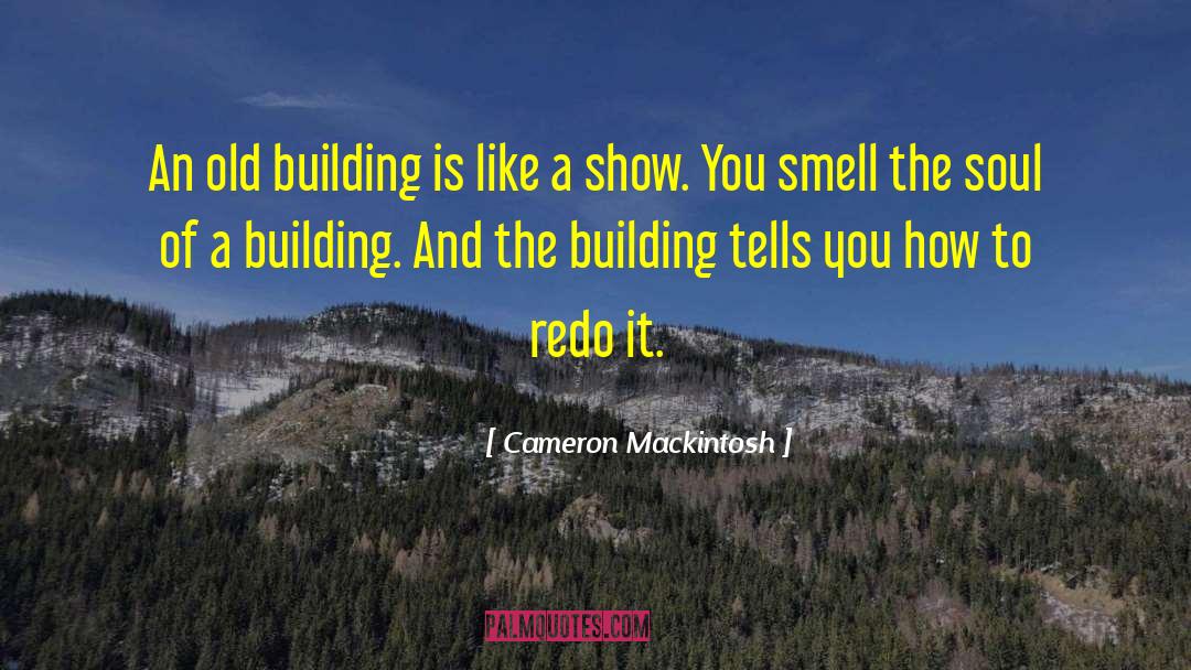 Cameron Mackintosh Quotes: An old building is like