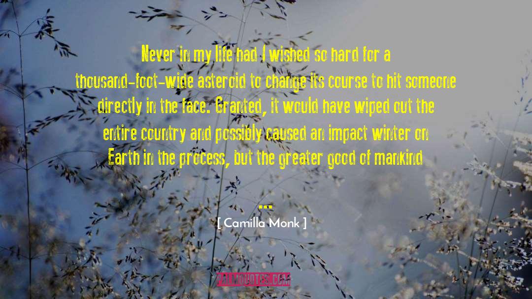 Camilla Monk Quotes: Never in my life had