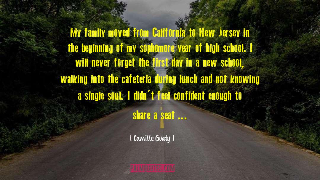 Camille Guaty Quotes: My family moved from California