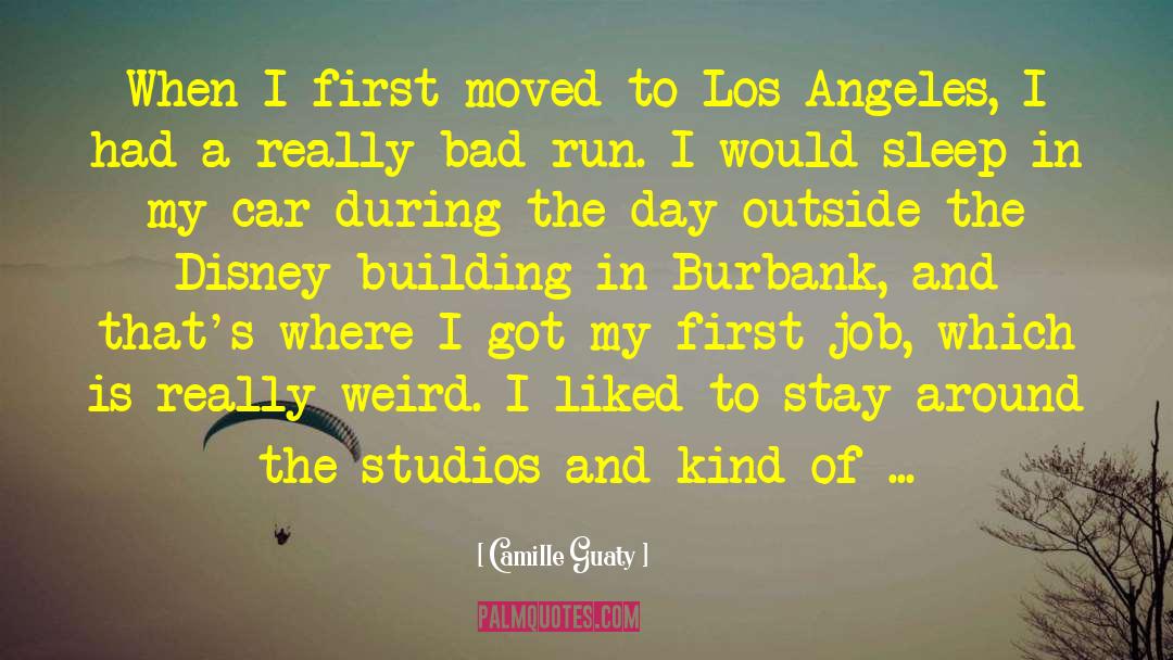 Camille Guaty Quotes: When I first moved to