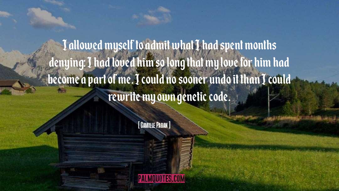 Camille Pagan Quotes: I allowed myself to admit