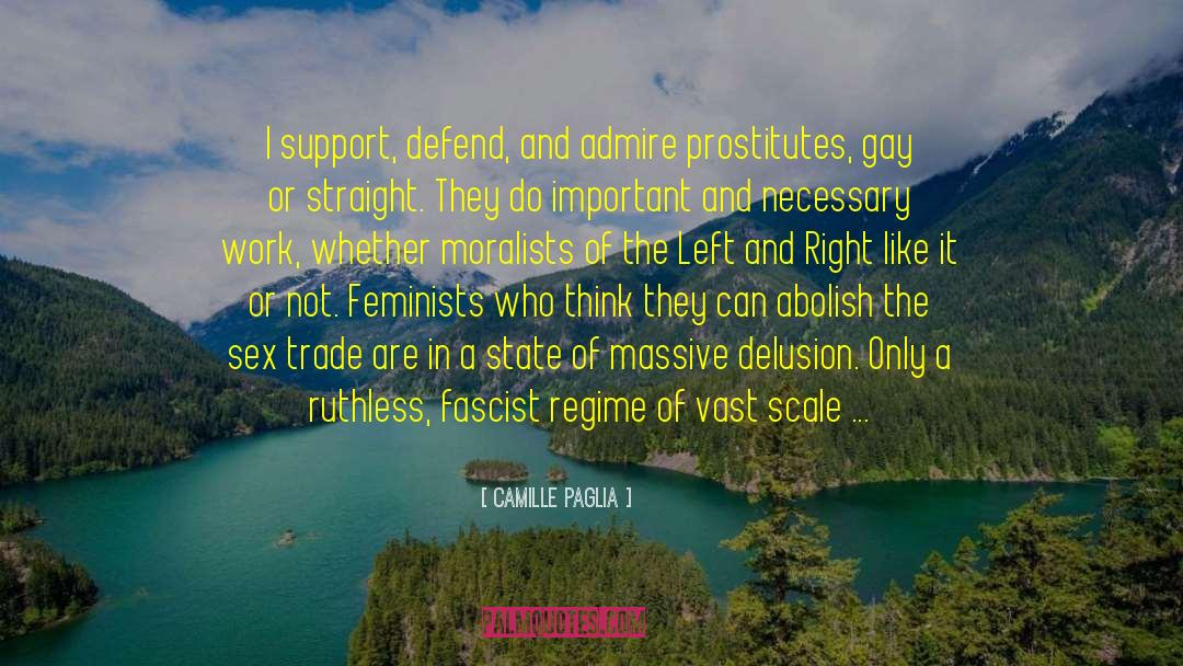 Camille Paglia Quotes: I support, defend, and admire