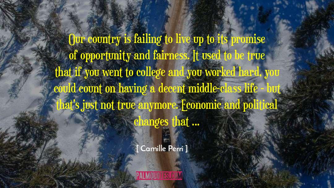 Camille Perri Quotes: Our country is failing to